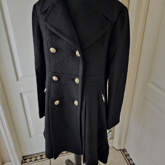 Double Breasted Skirted Peacoat Jacket/Coat - Picture 15 of 16